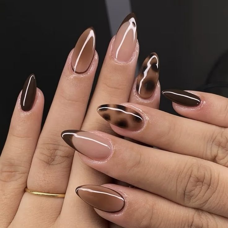 Chocolate tortoise nails